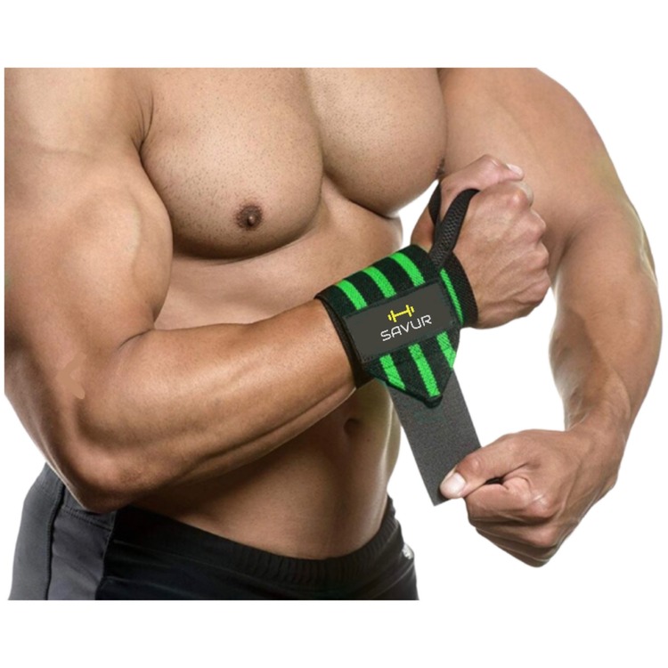 Pro Wrist Wraps - Fitness Crossfit Bileklik Siyah Kırmızı 2'li Paket