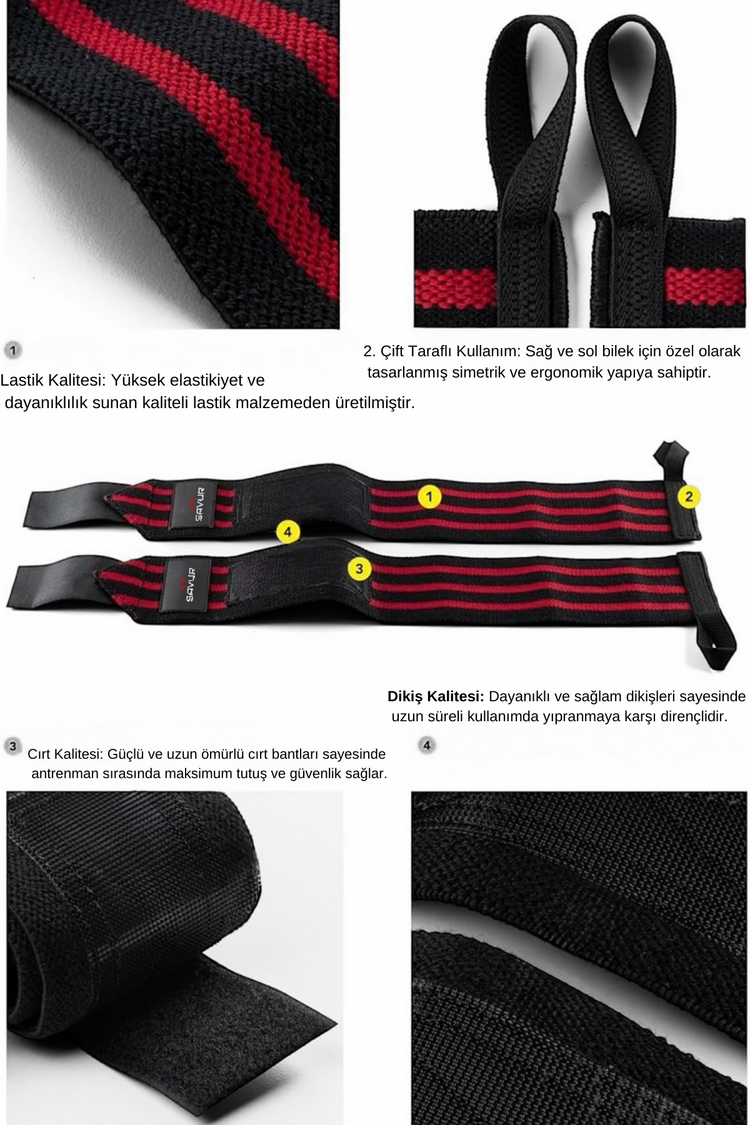 Crossfit Bileklik Ftitness Wraps 2 li