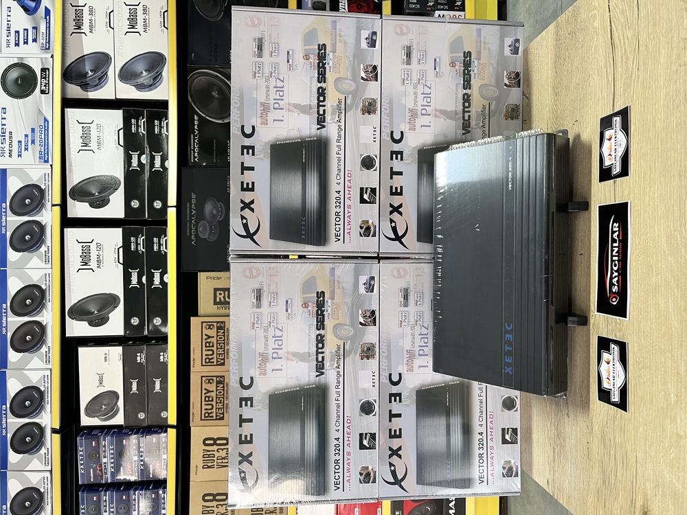 Xetec Vector 320.4 4 Kanal Başı 80 Rms Oto Amfi