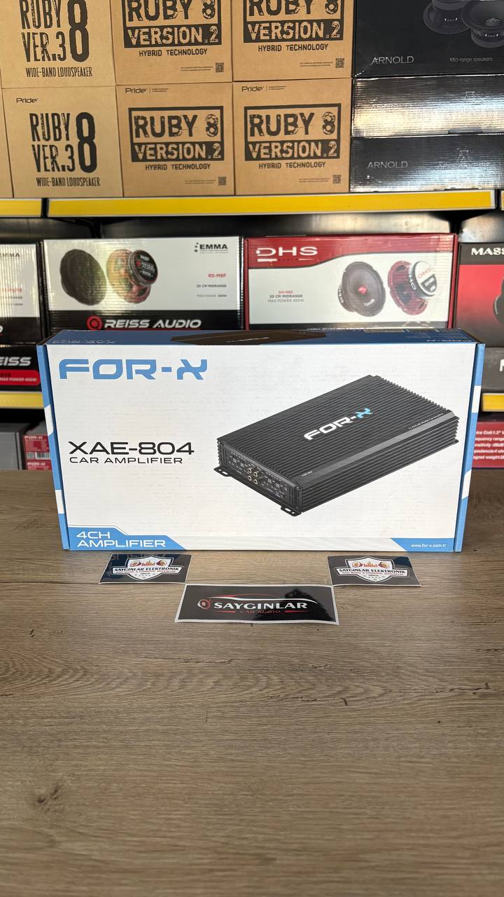 For-x XAE80.4 4 Kanal Oto Amfi