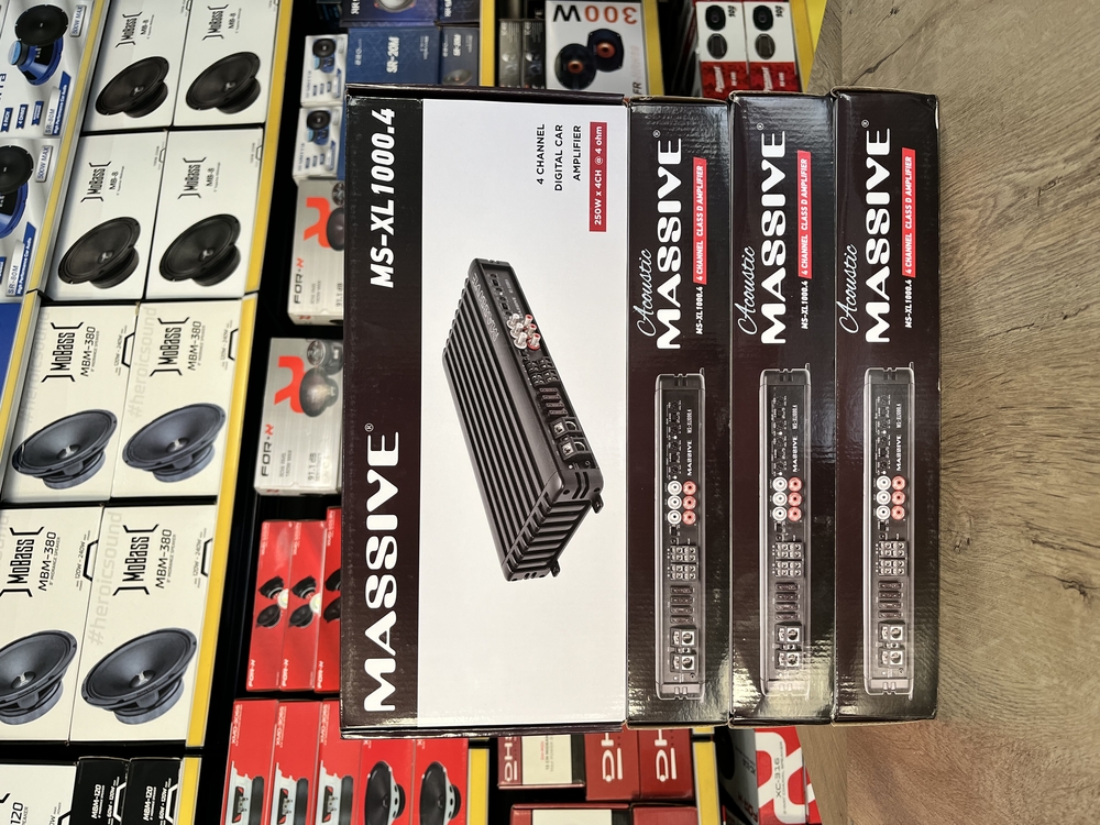 Massive MS-XL 1000.4 Kanal Başı 250 Rms Profesyonel Midrange amfisi