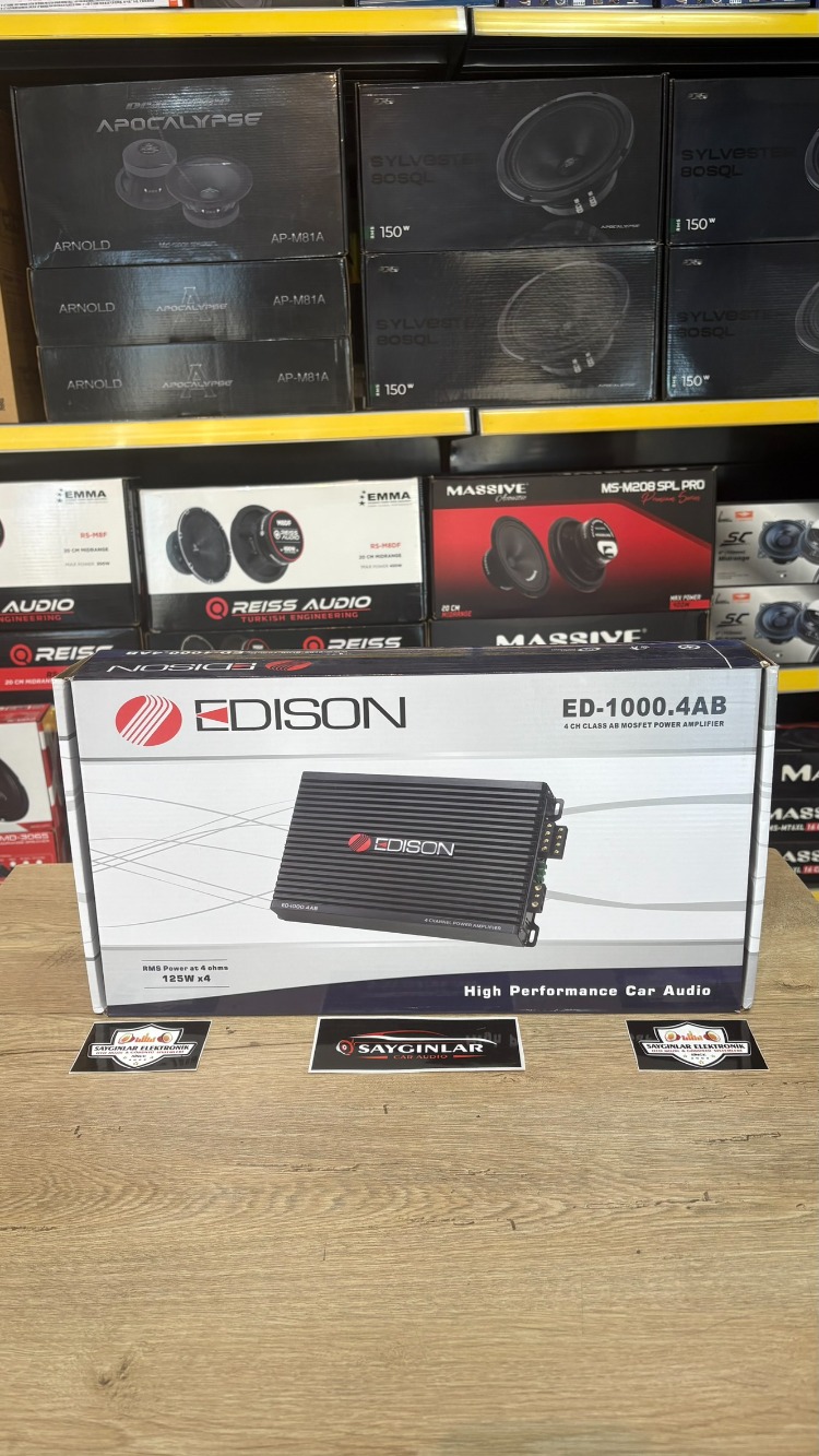 EDİSON ED-1000.4 AB Class profesyonel Amfi 125x4