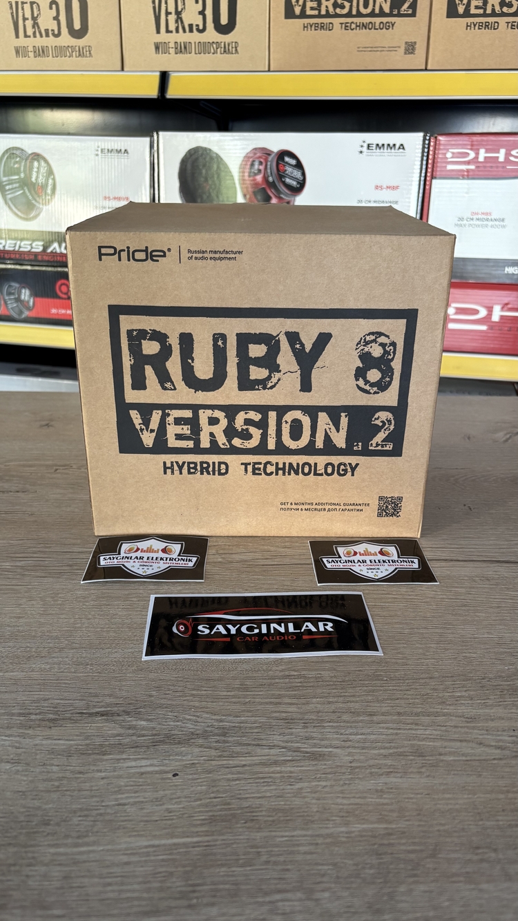 Pride Ruby 8 Versiyon 2 — 20 Cm 200 Rms