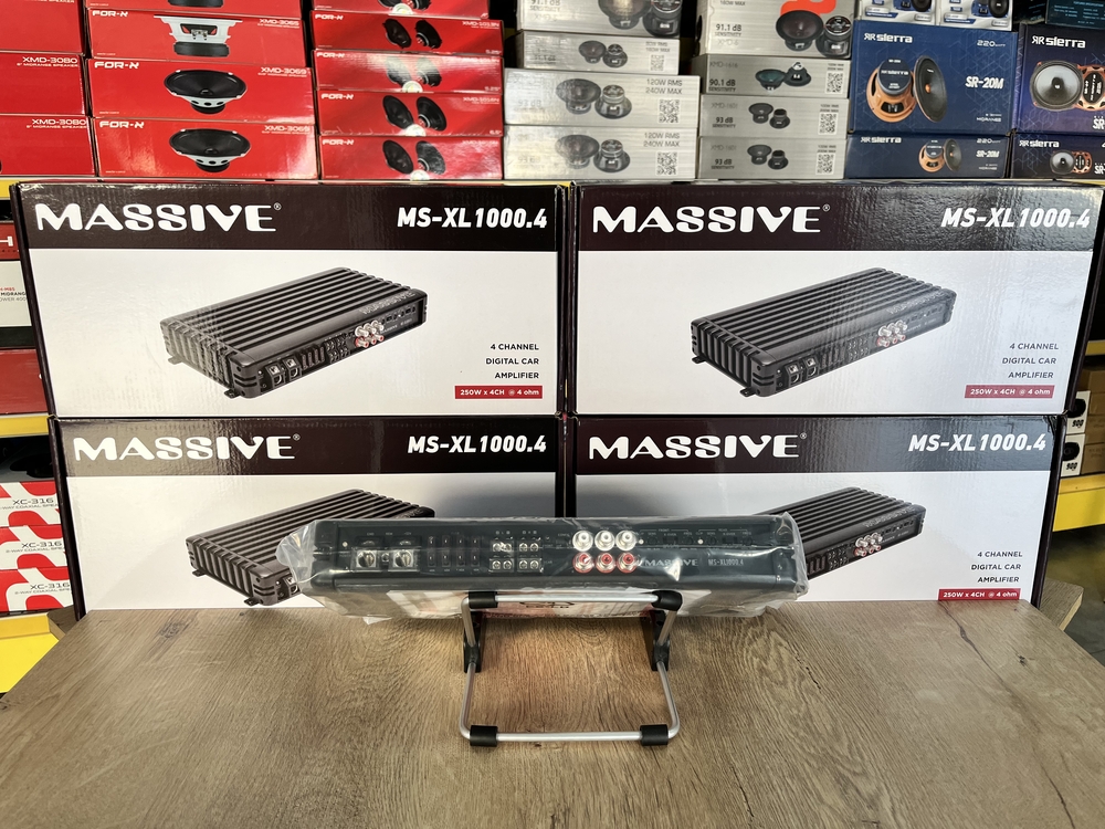 Massive MS-XL 1000.4 Kanal Başı 250 Rms Profesyonel Midrange amfisi