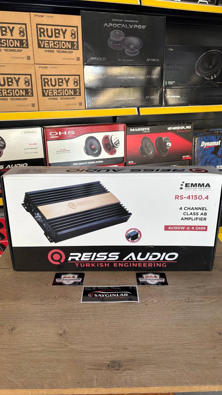 Reiss Audio RS-4150.4 AB Class Profesyonel Amfi