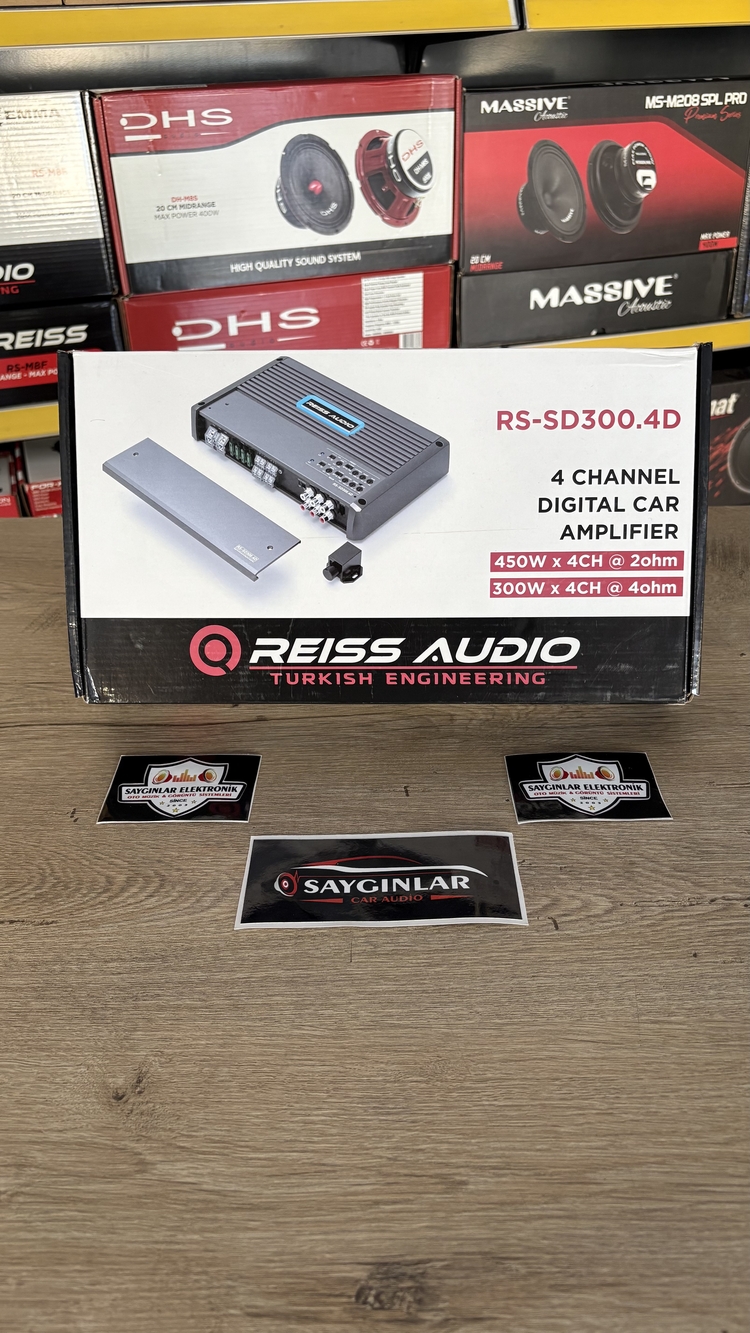 Reiss Audio RS-SD300.4D Class Profesyonel Midrange Amfisi