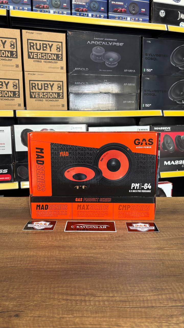 Gas Audio PM1-64 | GAS MAD Serisi 16 cm Midrange 60 Rms Midrange