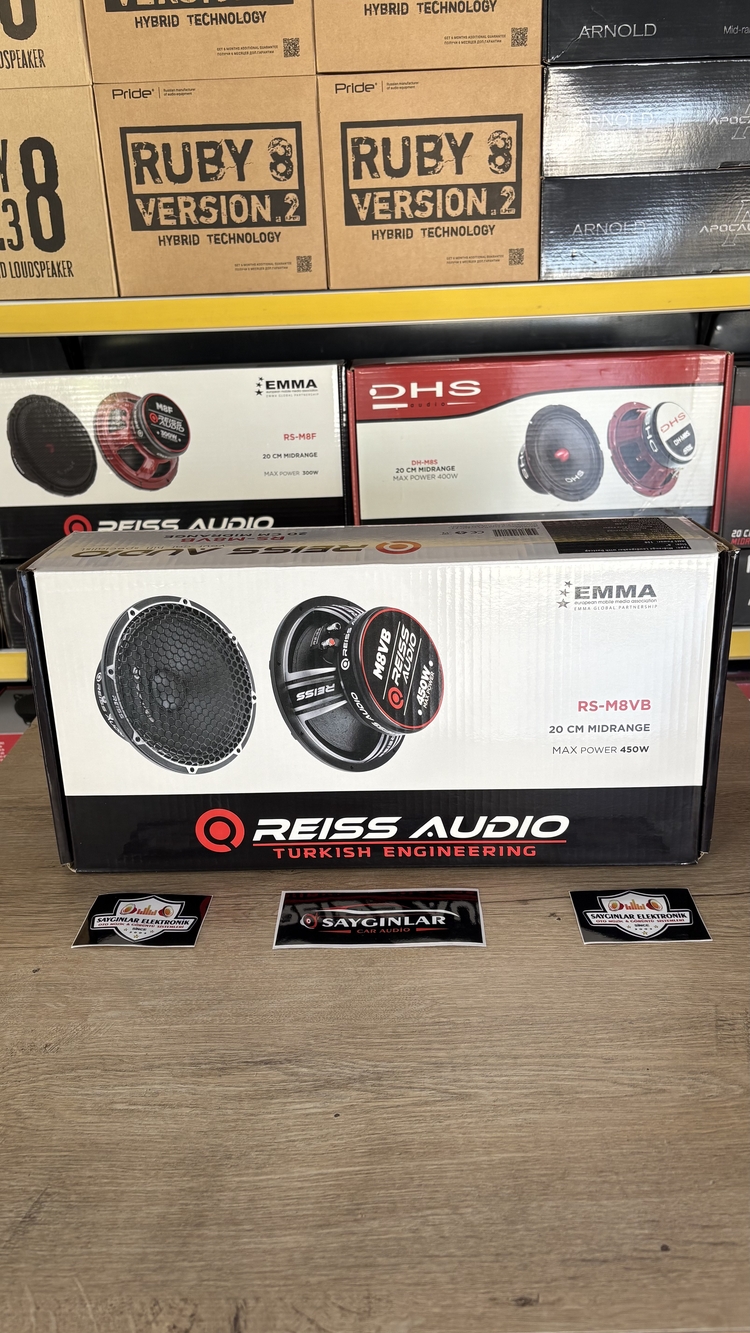 Reiss Audio RS-M8VB 20 Cm 150 Rms Spl Midrange
