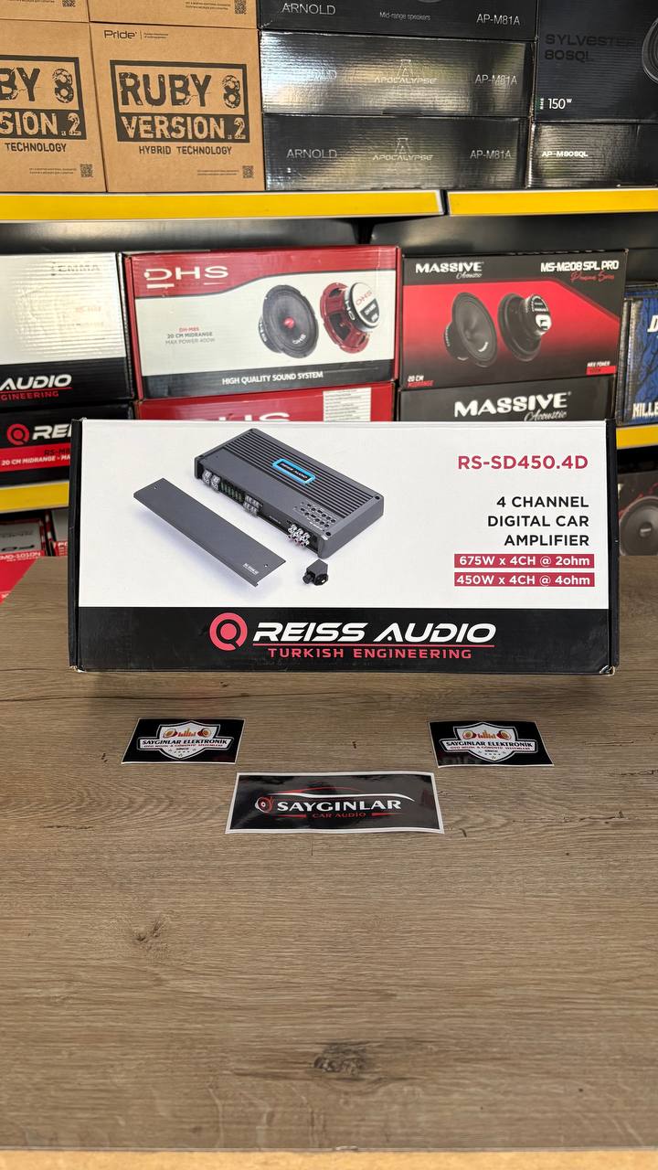 Reiss Audio RS-SD450.4 D Class Profesyonel Amfi