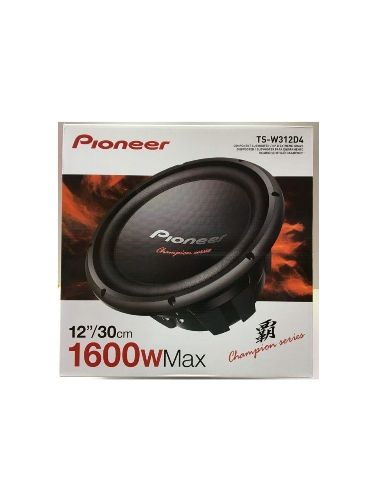Pioneer Pıoneer TS-w312D4 1600W 500rms 30 cm Subwoofer Çift Bobinli subwoofer