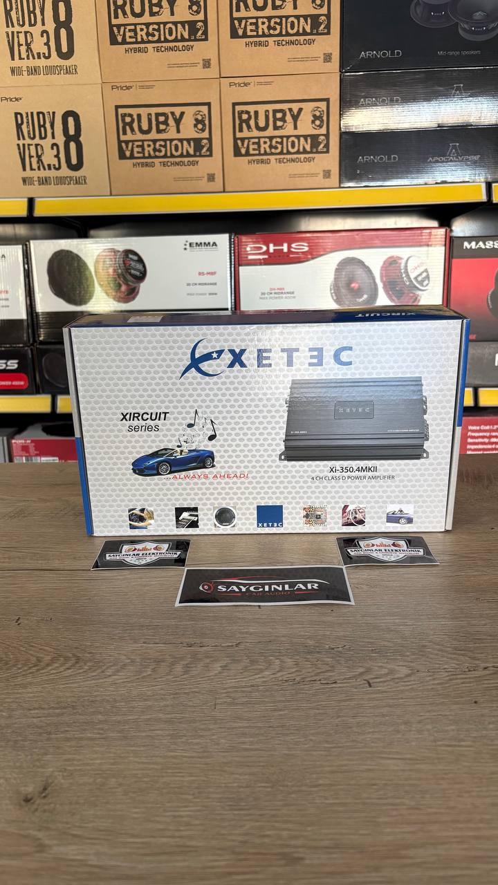 Xetec Xİ-350.4 MKII Kanal Başı 370 Rms Spl Midrange Amfisi