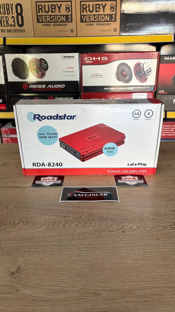 Roadstar RDA-8240 4 Kanal Oto Amfi