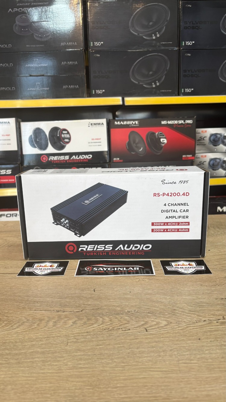 REİSS AUDİO RS-P4200.4 D Class Midrange Amfisi 200x4