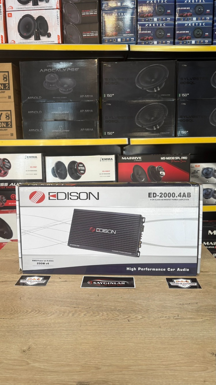 EDİSON ED-2000.4 AB Class Profesyonel Amfi 200x4