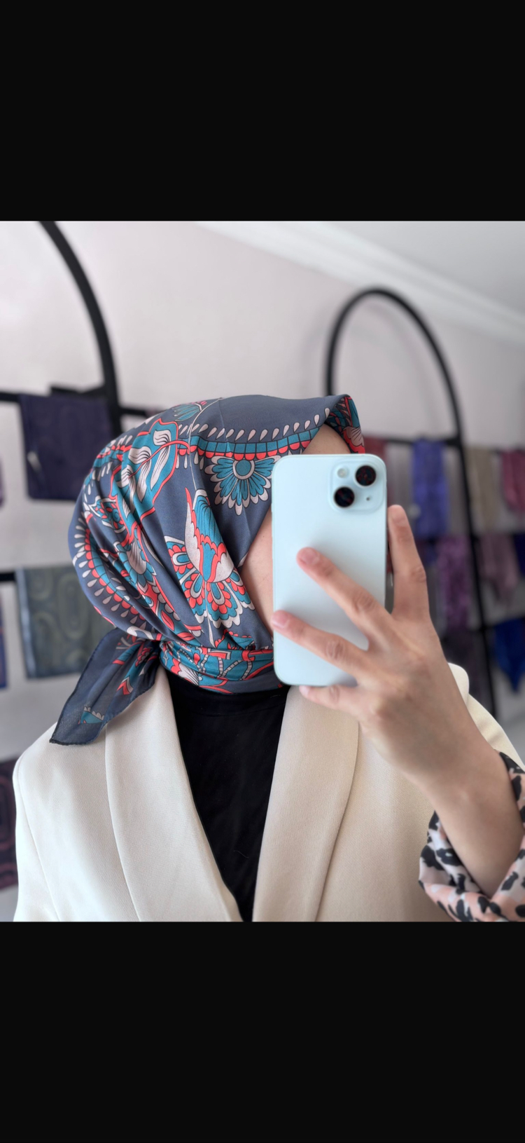 Moonoro soft pamuk eşarp 