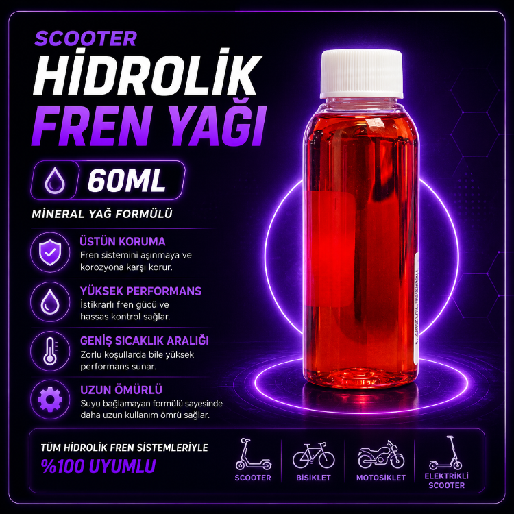 Scooter Hidrolik Fren Yağ 60ml
