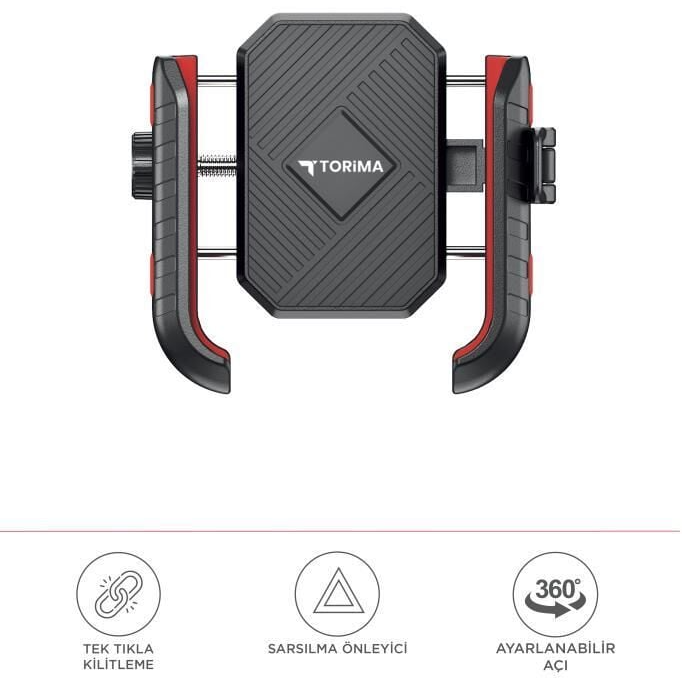 Ayarlanabilir Scooter Telefon Tutucu + Kamera Tutucu