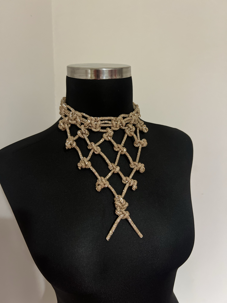 SE’Atelier Kristal Taşlı Yaka ve Dekolte Aksesuarı