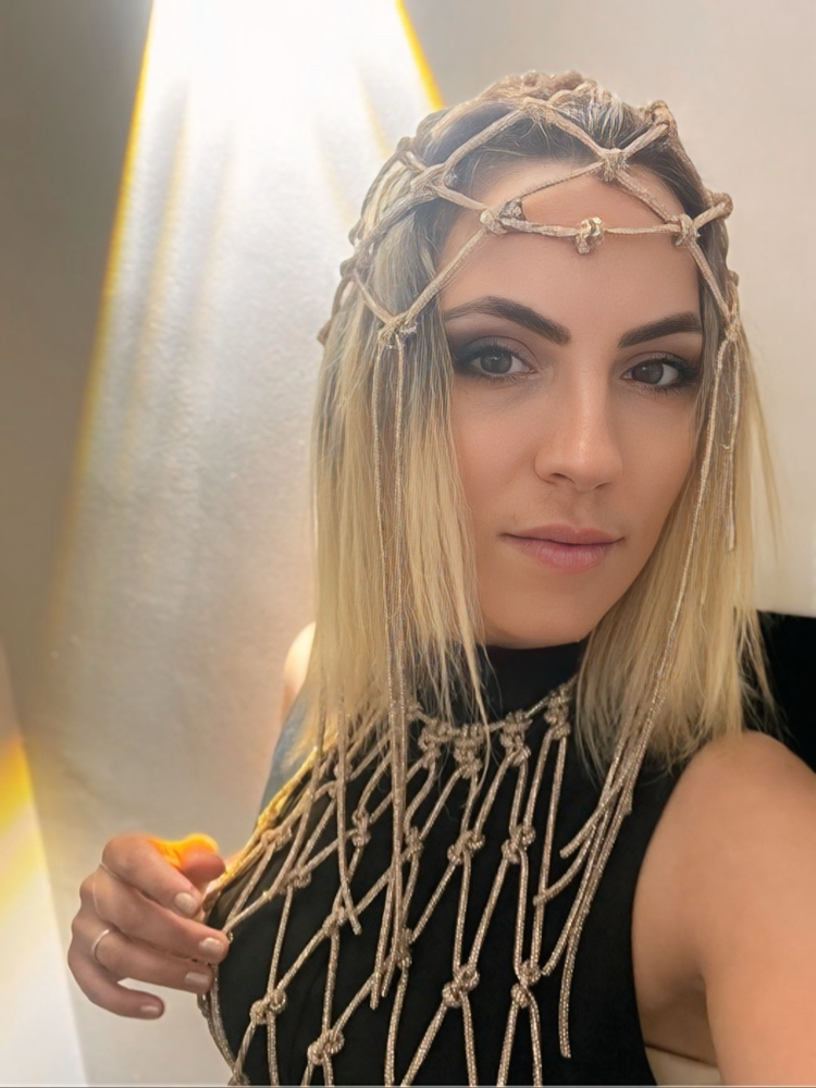 SE’Atelier - Kristal Tasarım Saç Filesi Aksesuarı / Crystal Headpiece