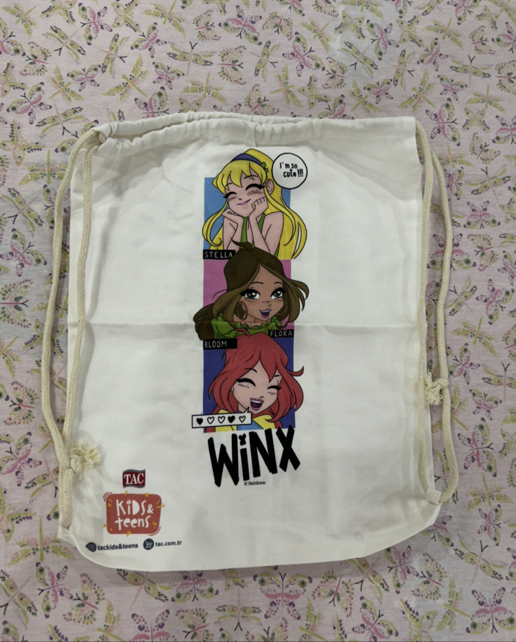 Winx Club Lisanlı Taç Marka Bez Çanta