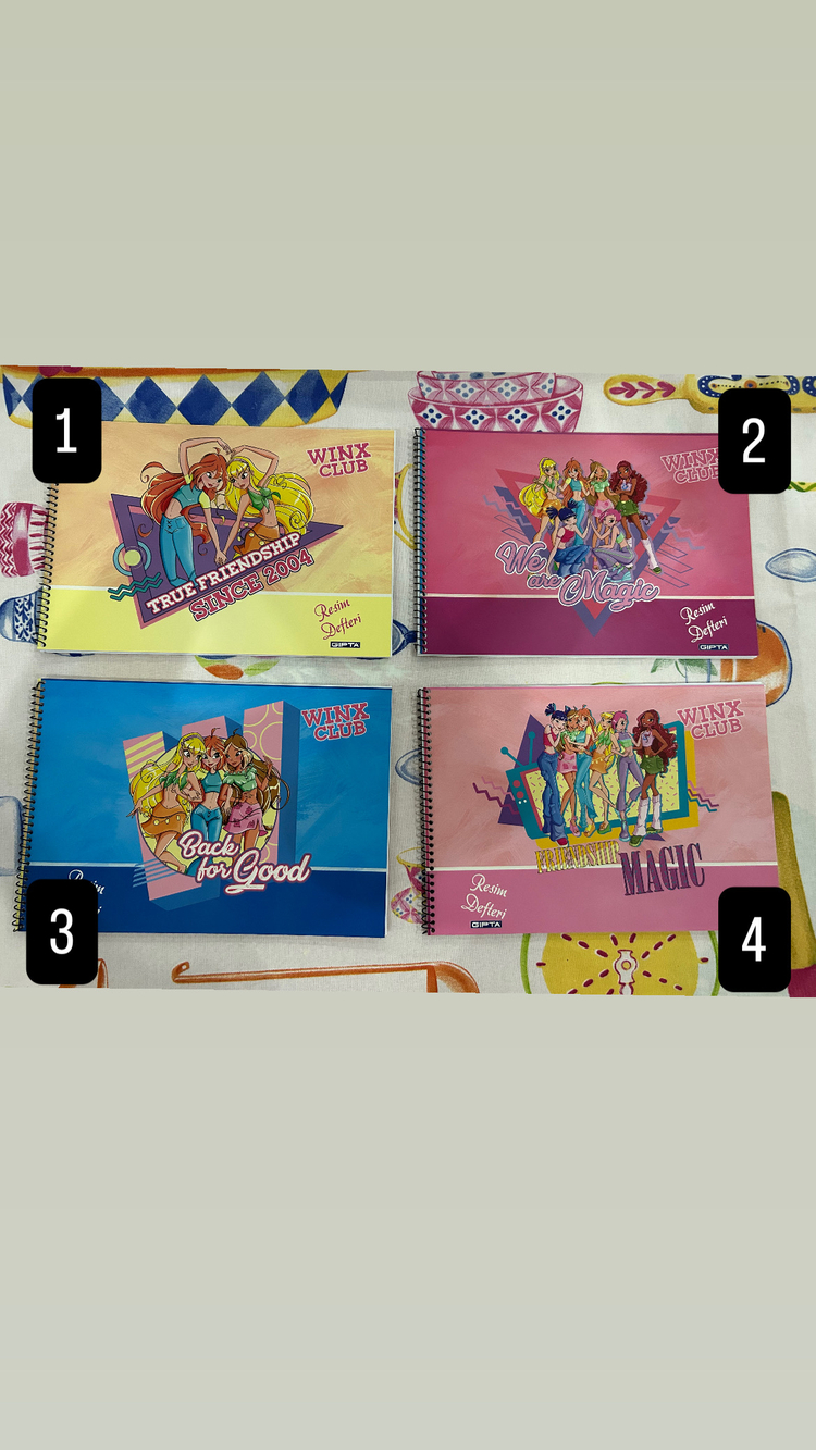 Winx Club Lisanslı Küçük Resim Defteri 