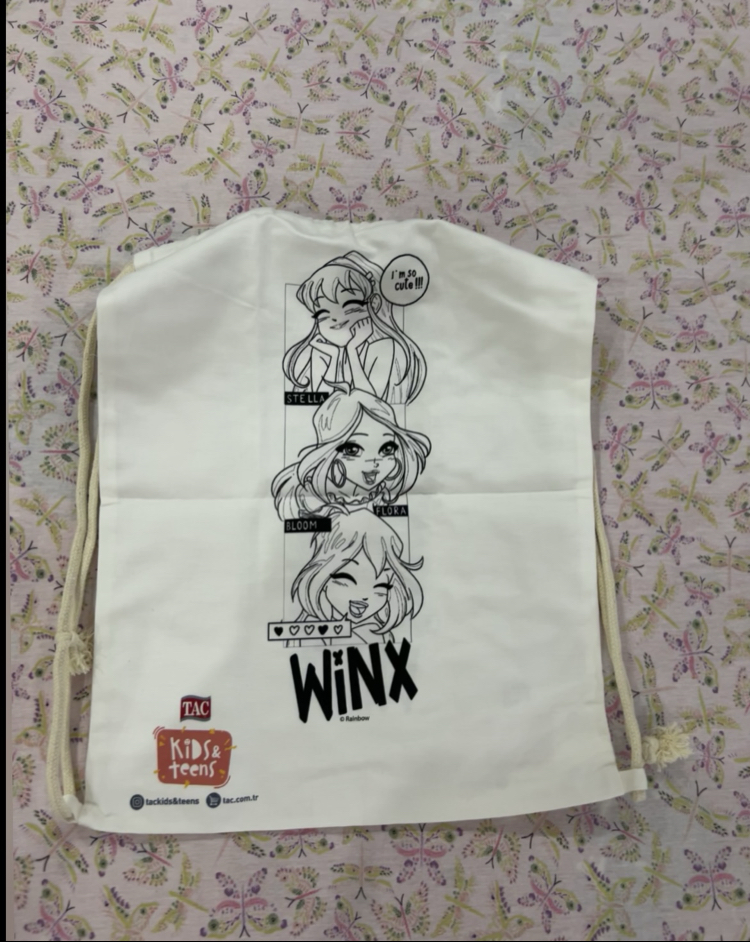 Winx Club Lisanlı Taç Marka Bez Çanta