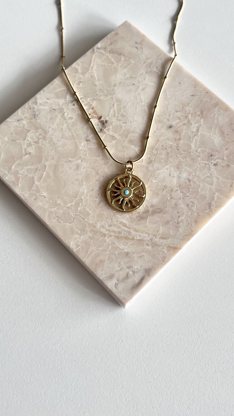 Blue Sun Steel Kolye