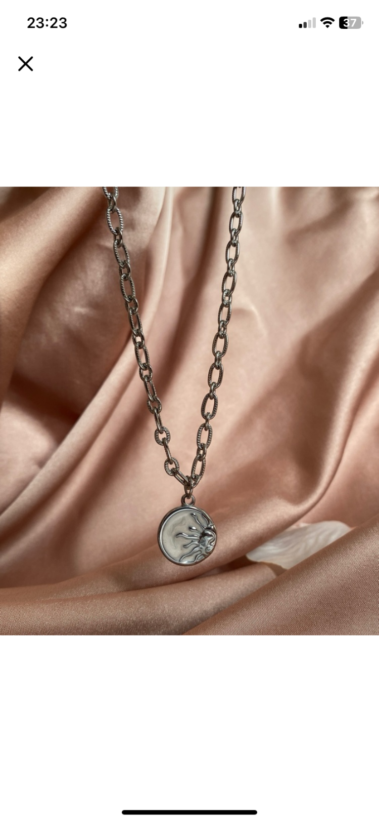 silver sun kolye | altın kaplama