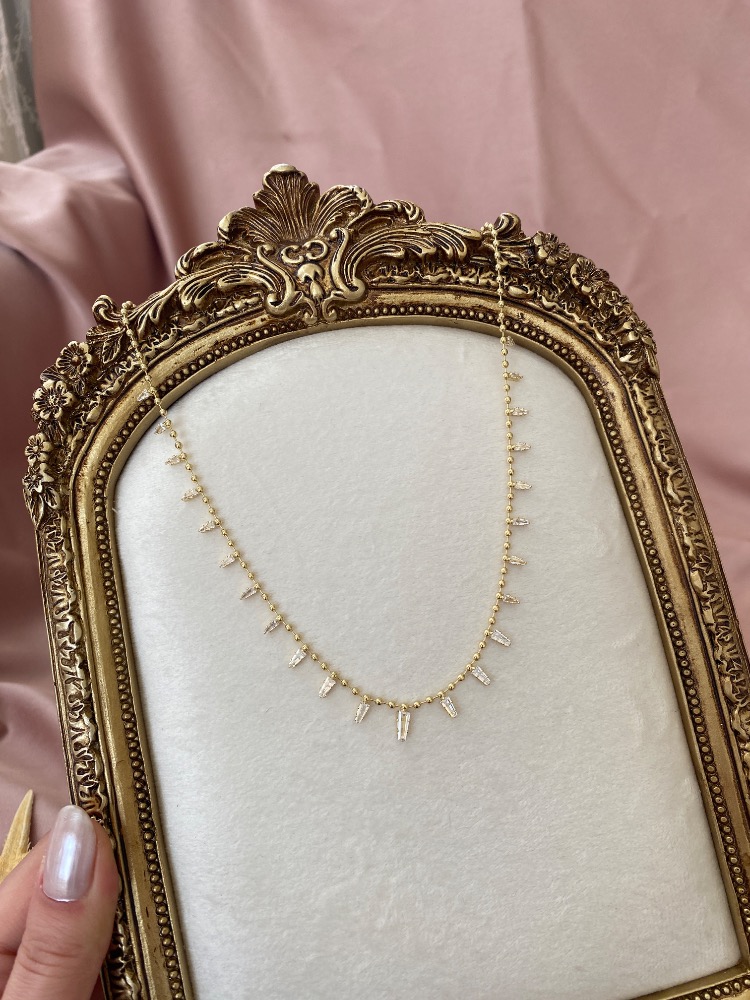 gold glow kolye | altın kaplama