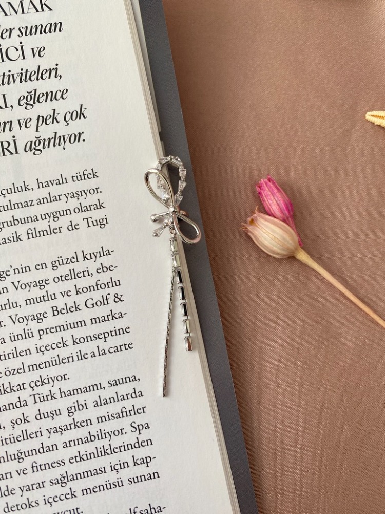 silver kurdele kıkırdak küpesi (sıkıştırmalı) | altın kaplama