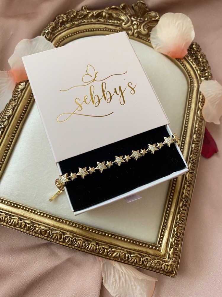 gold yıldız bileklik | altın kaplama