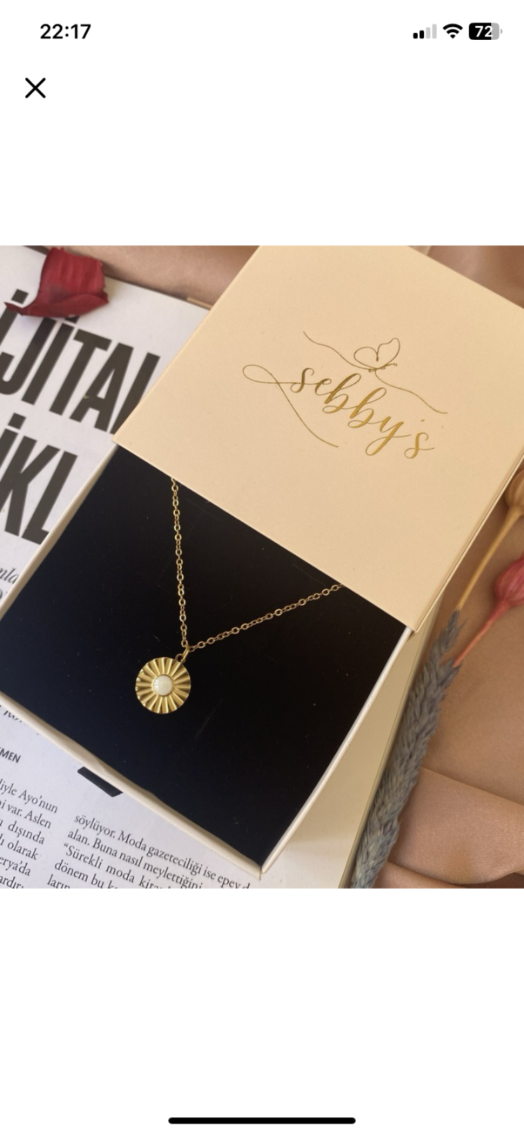 gold antik kolye I | çelik