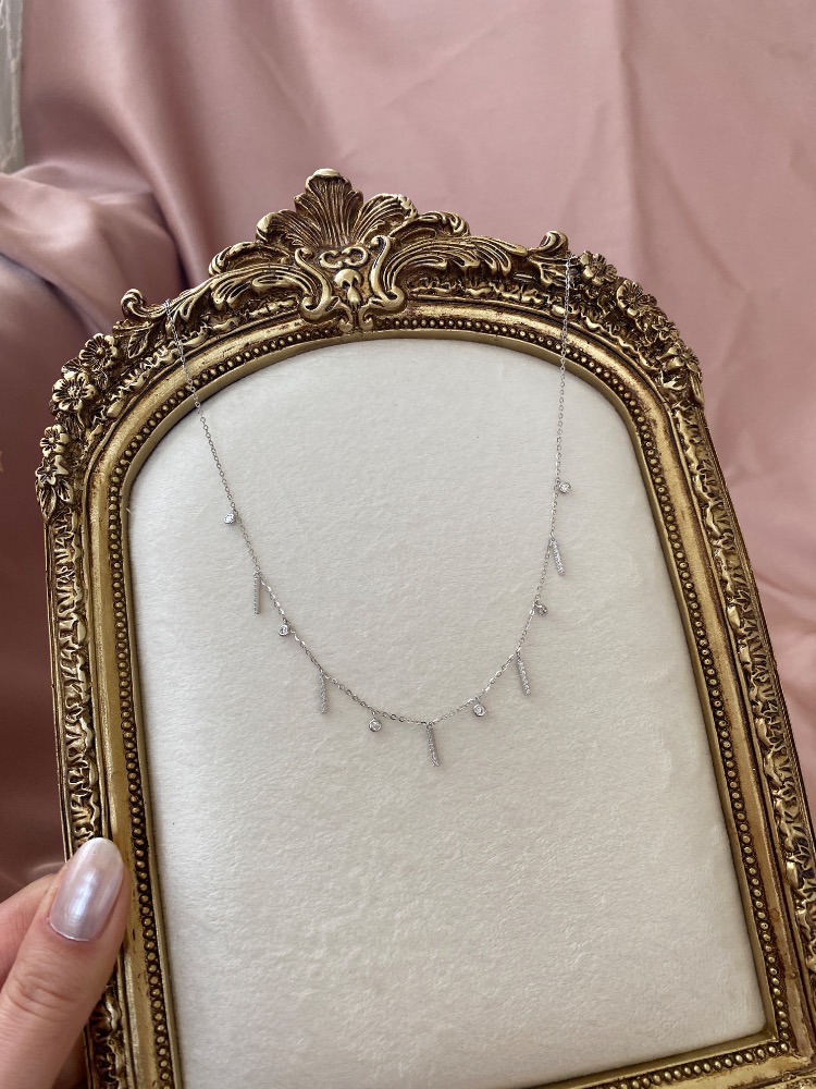 silver betty zincir kolye | altın kaplama