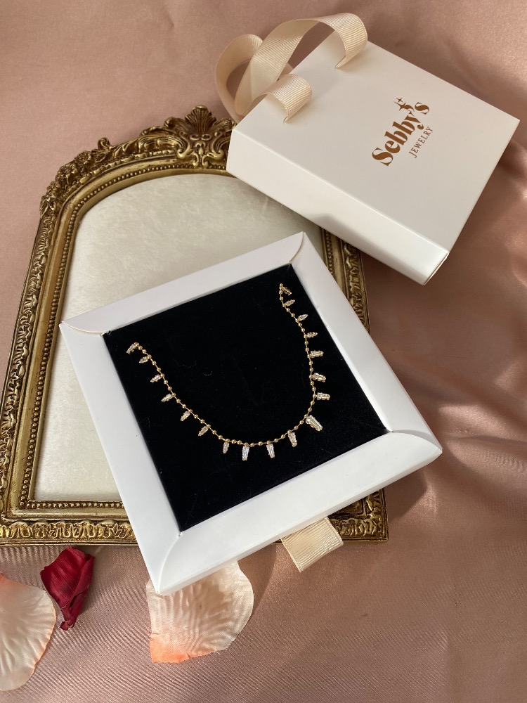 gold glow kolye | altın kaplama