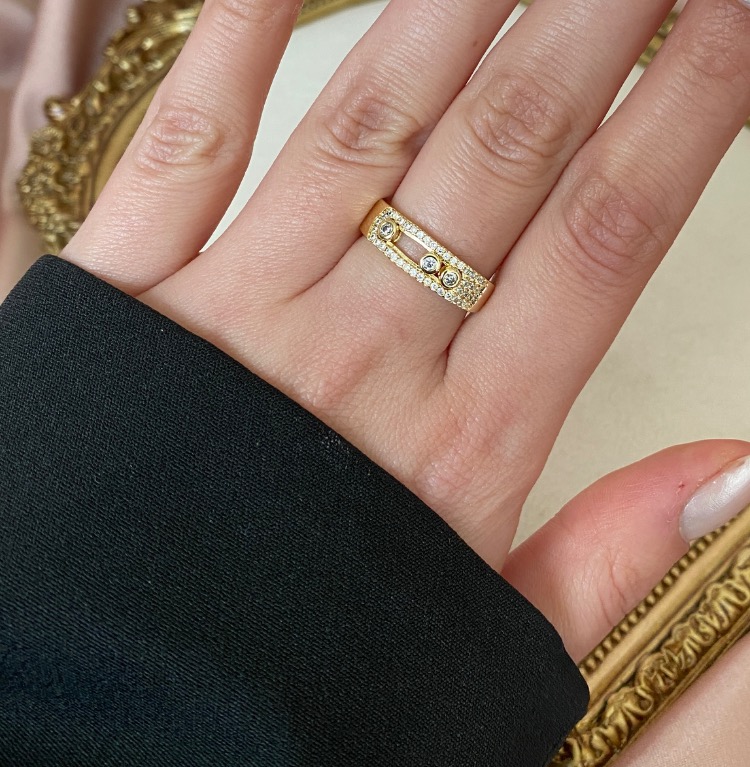 gold gilded aura yüzük | altın kaplama
