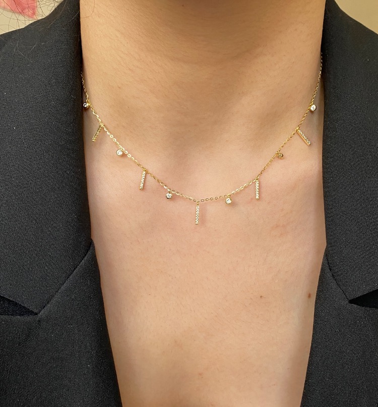 gold betty zincir kolye | altın kaplama