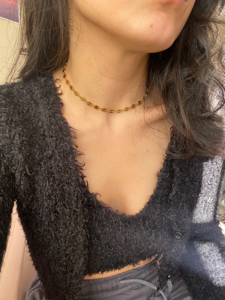 gold daily choker kolye | çelik