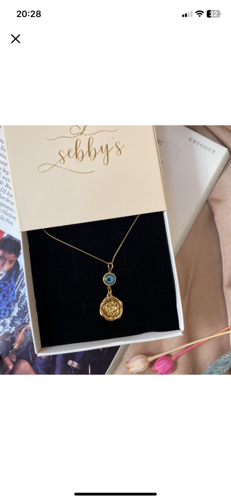 gold plaka II kolye | çelik