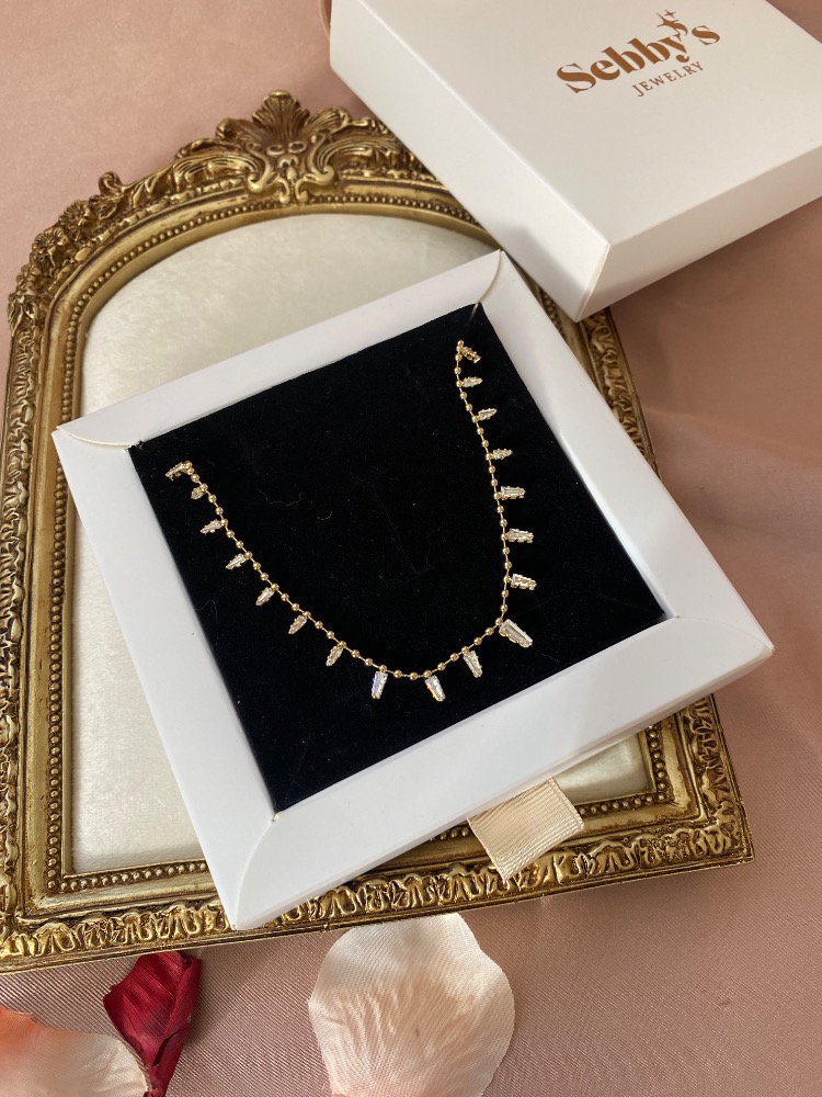 gold glow kolye | altın kaplama