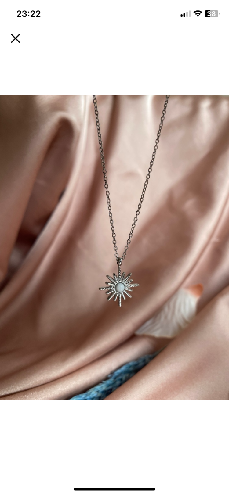 silver mini kutup yıldızı kolye | çelik