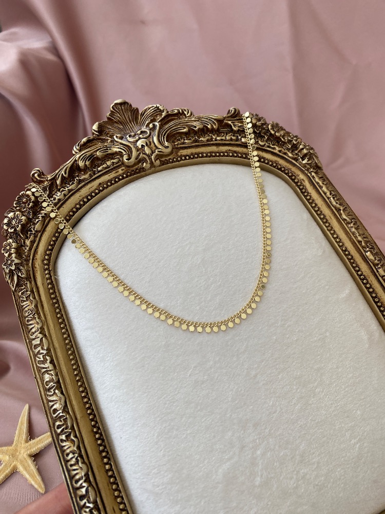 gold glimmer kolye | altın kaplama