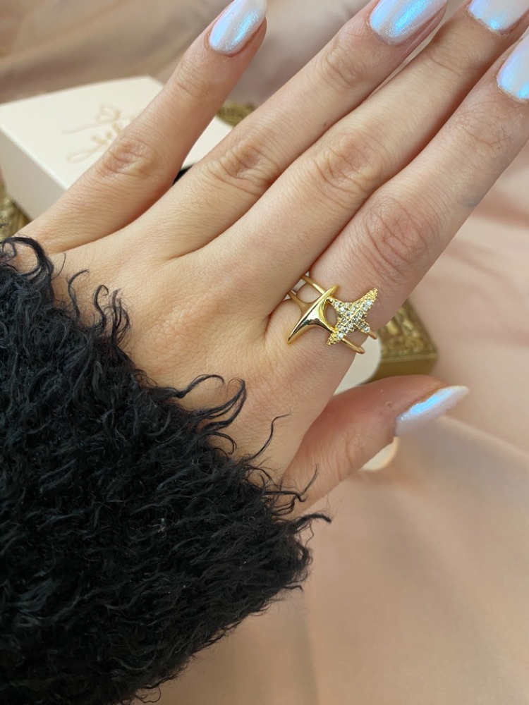 gold glint yüzük | altın kaplama