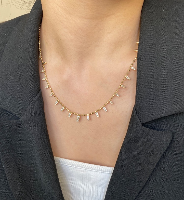 gold glow kolye | altın kaplama
