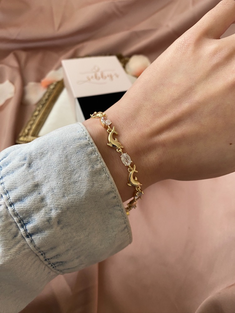 gold balık bileklik | altın kaplama 