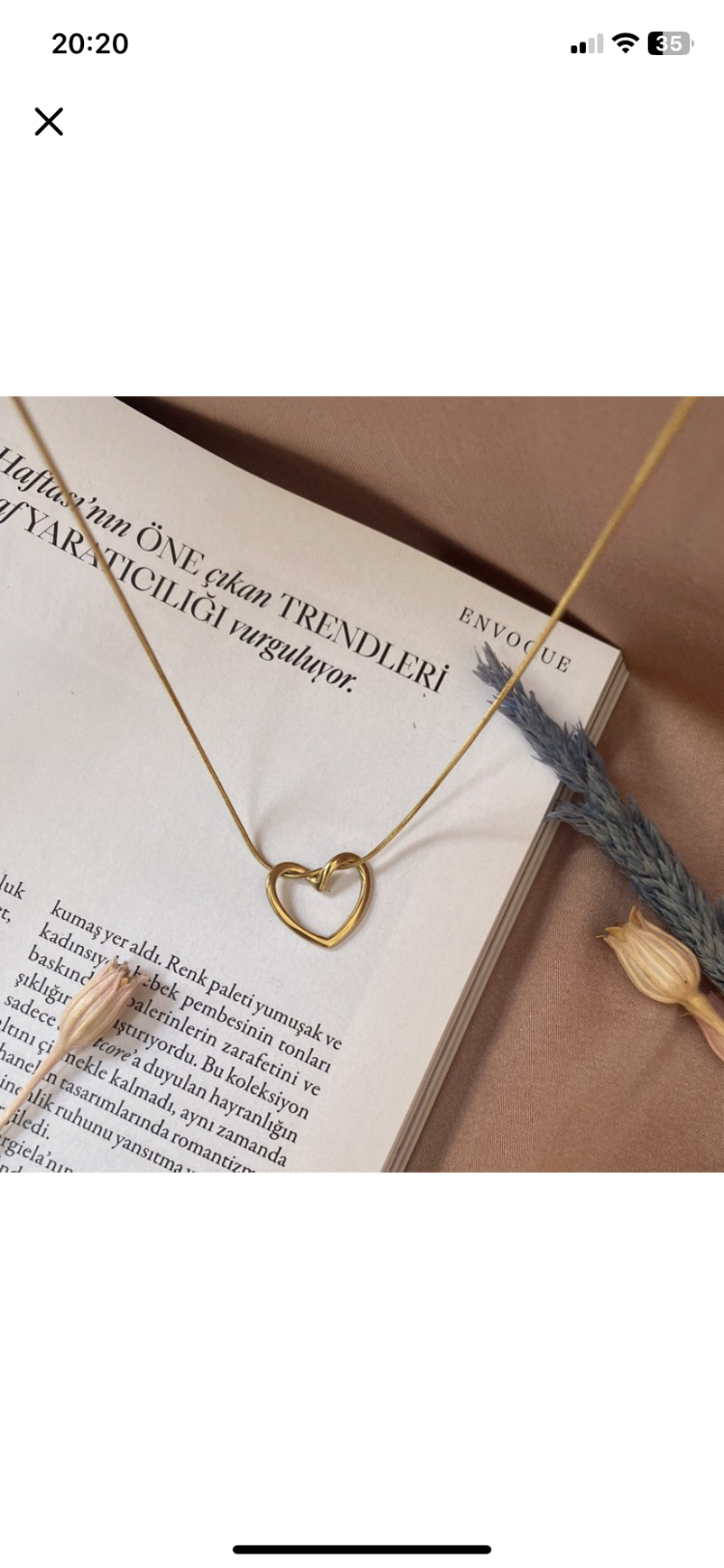 loop heart kolye | çelik