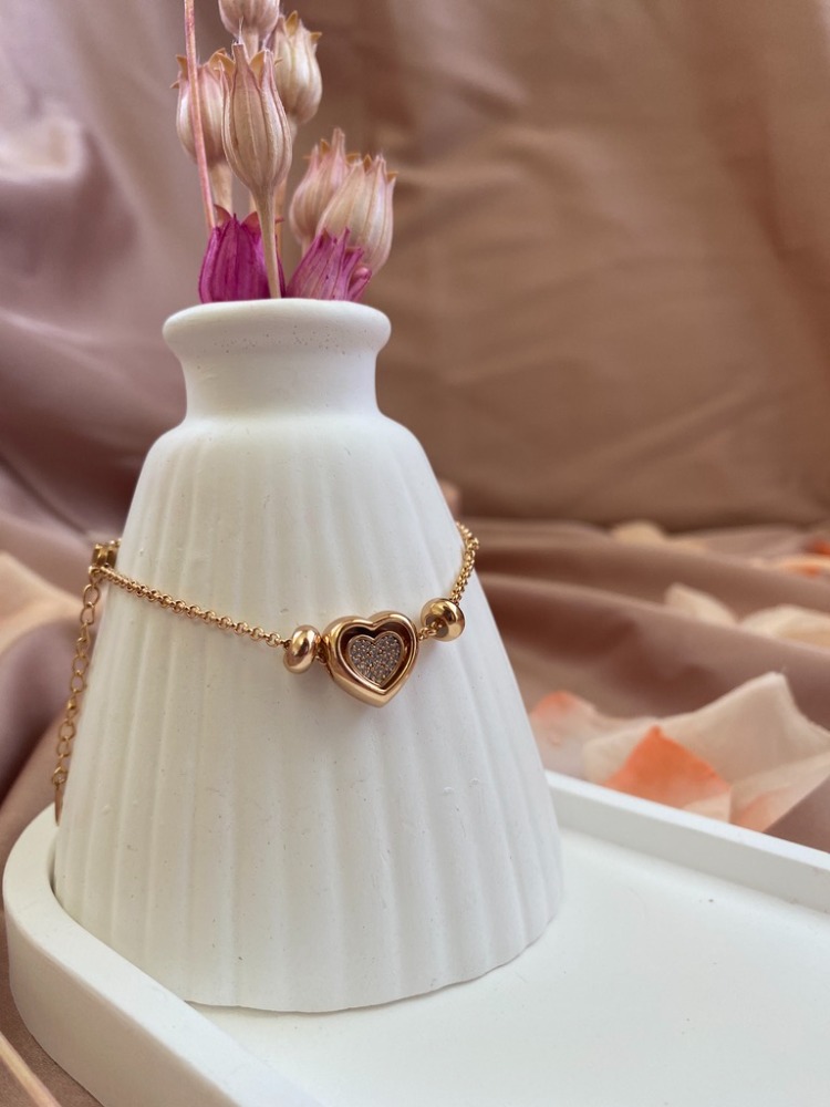 nested heart bileklik | xuping