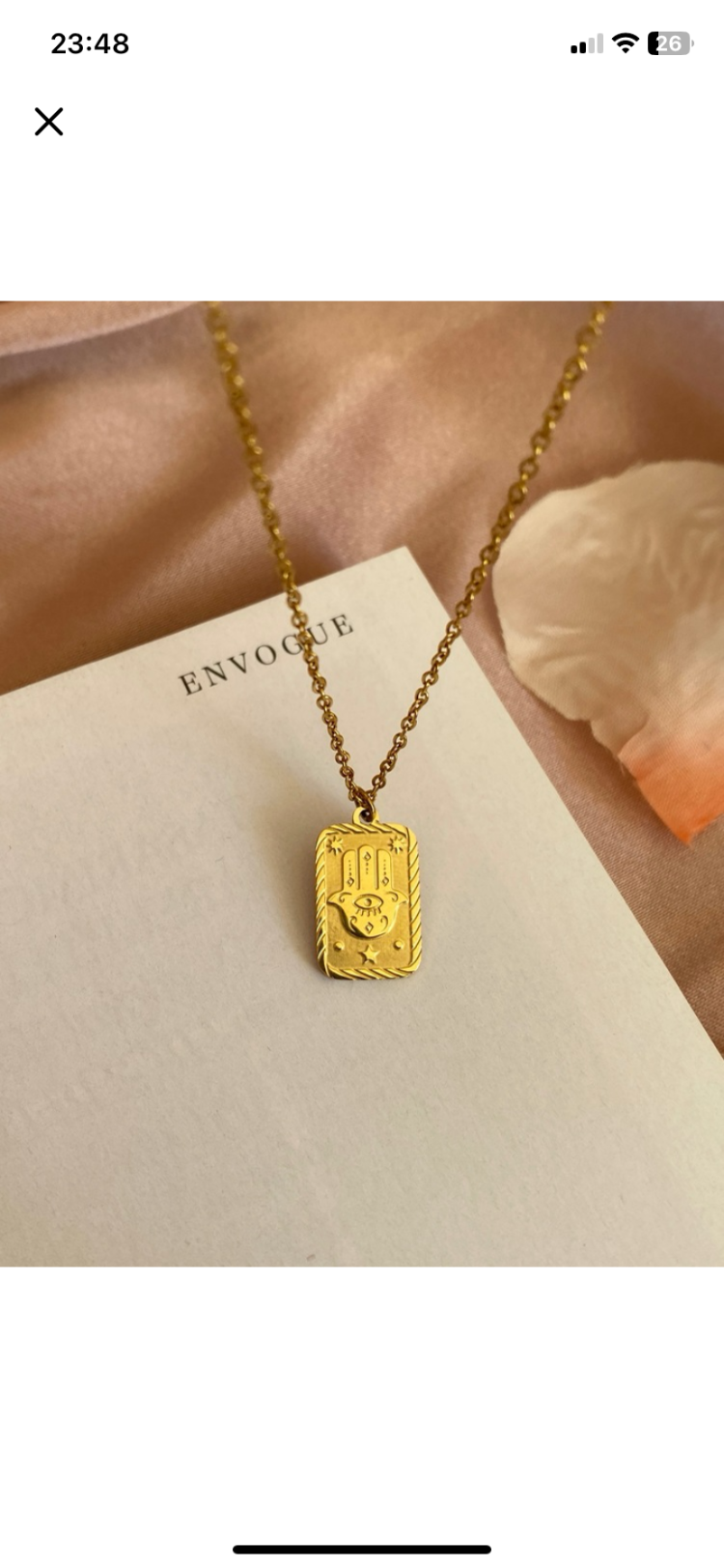 hamsa kolye | çelik