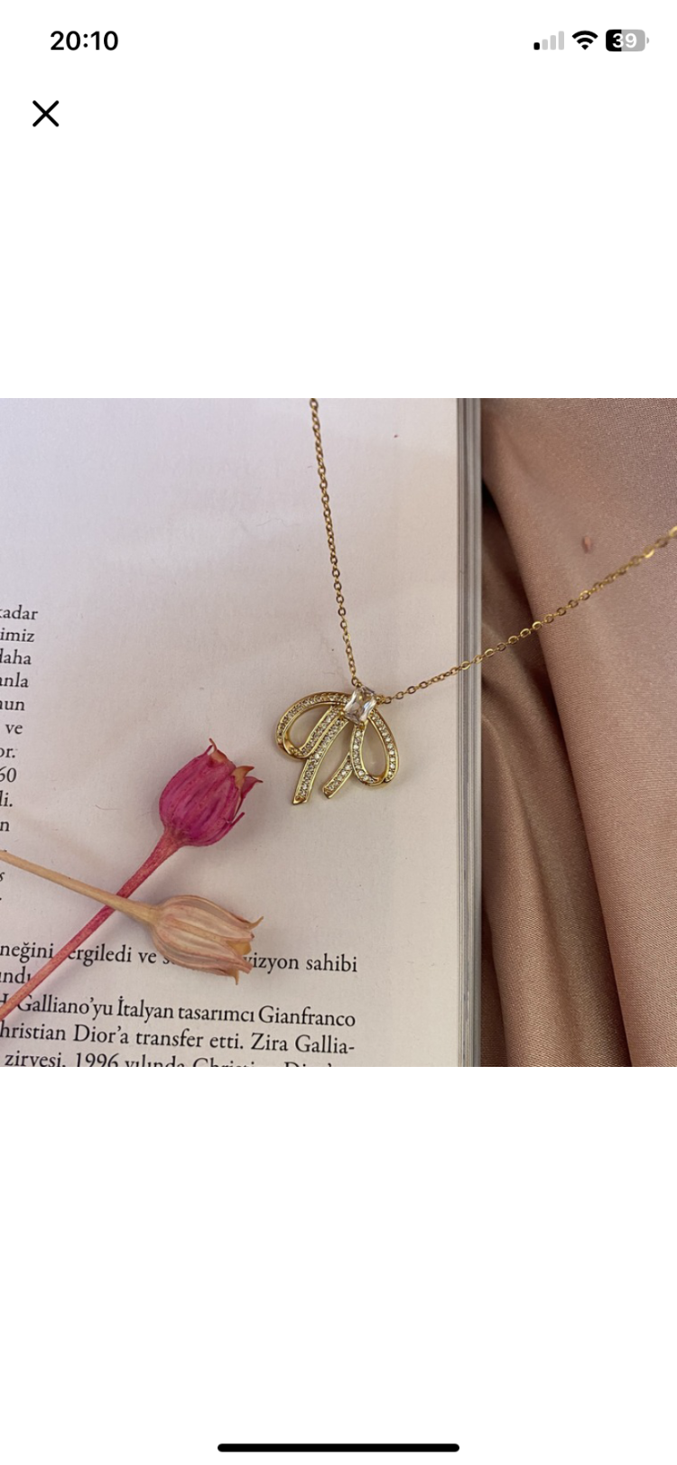 bow kolye | çelik