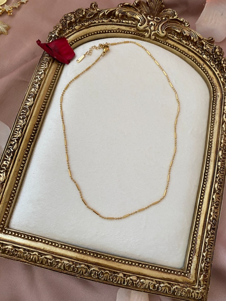 gold ince zincir kolye | çelik