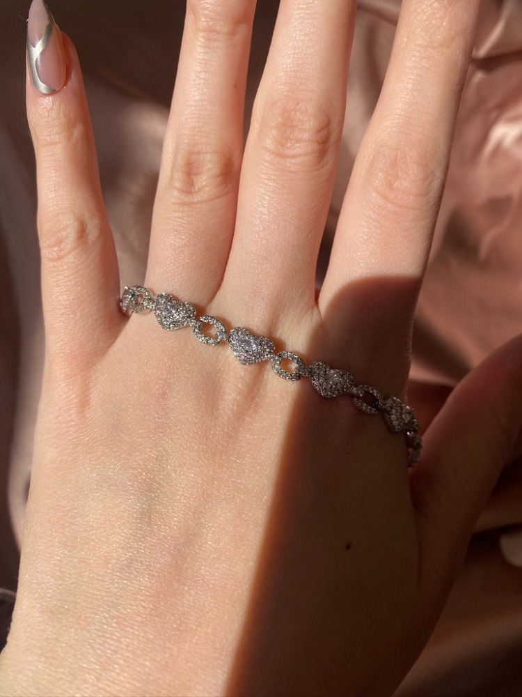 diamond heart bileklik | xuping